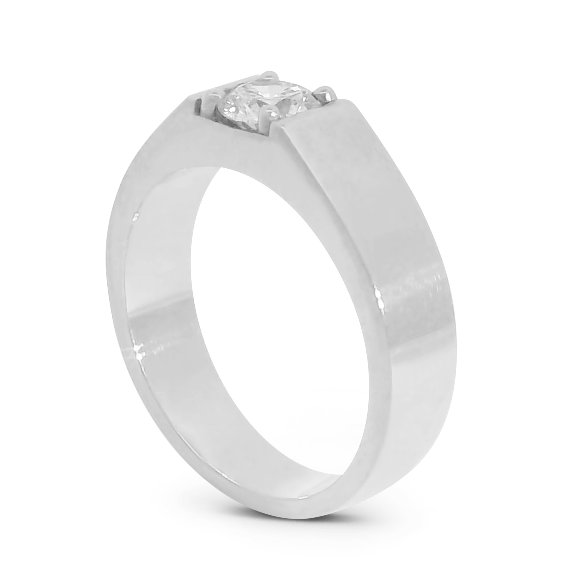 Cigar Signet Band w/ Diamond