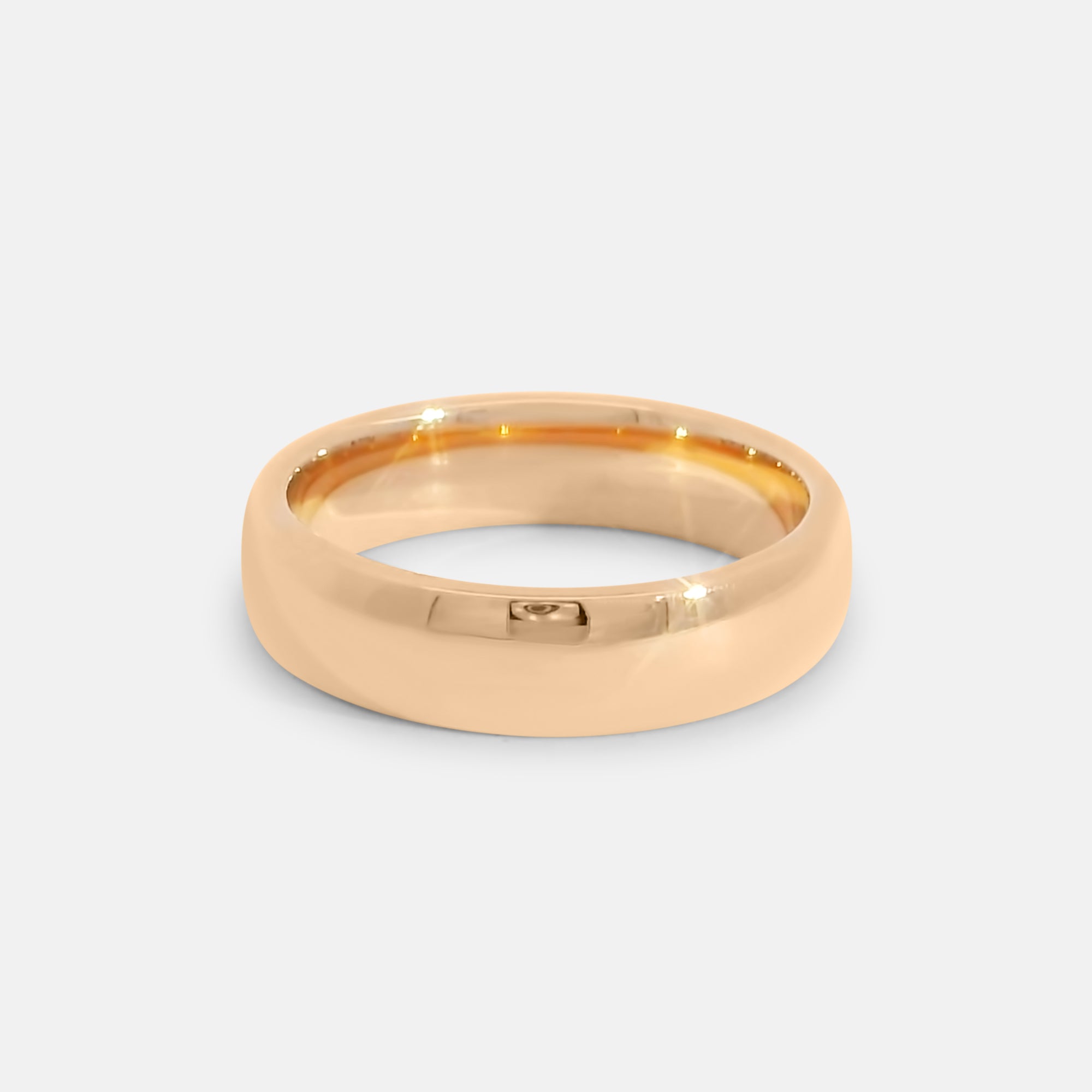 Polished Rounded Pinky Ring