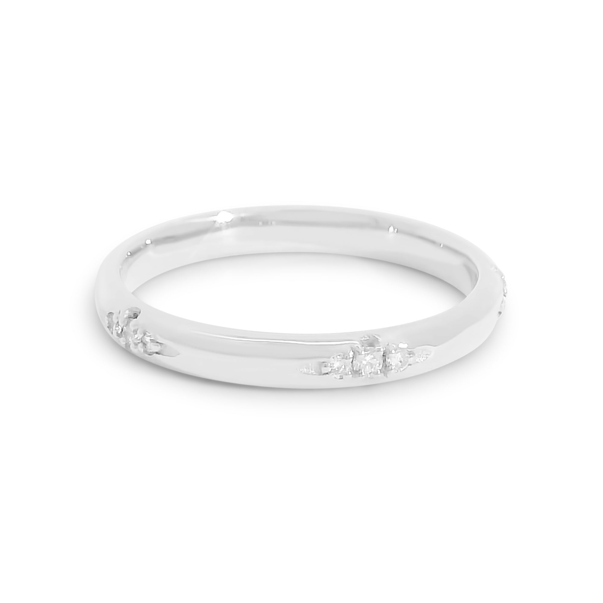 Diamond Cluster Rounded Band