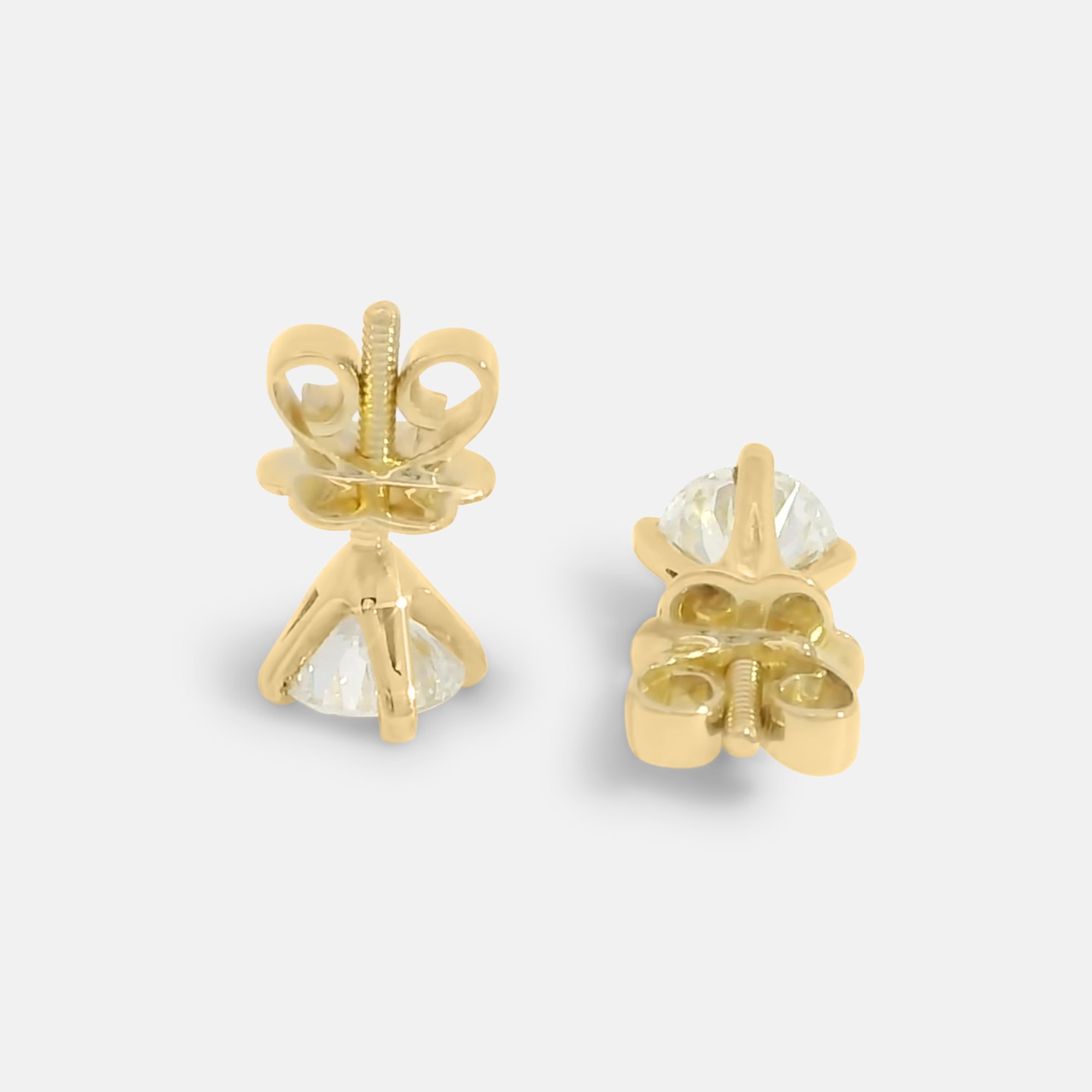 Screw Back Stud Earrings (1tcw)