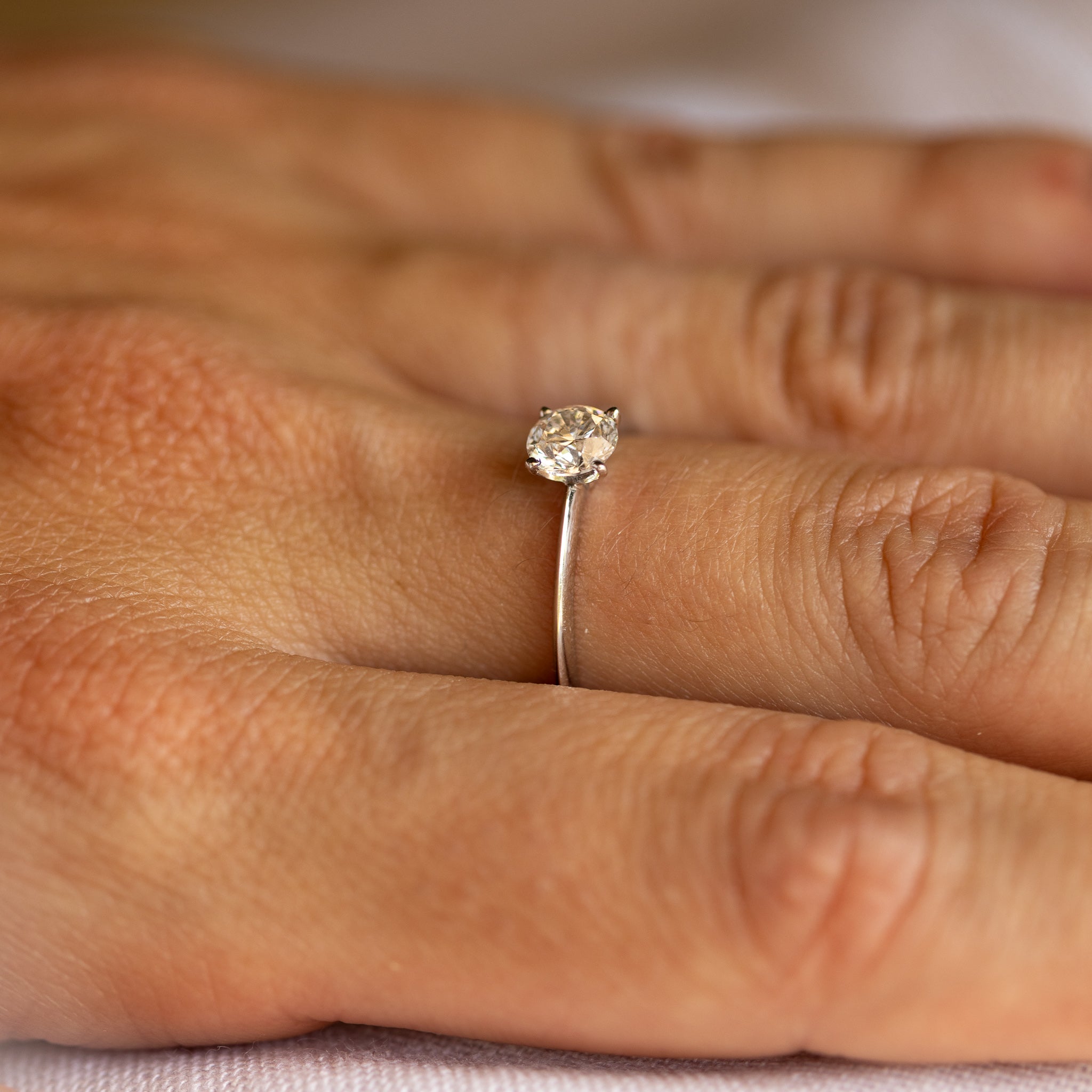 Julie Round Brilliant Cut Engagement Ring