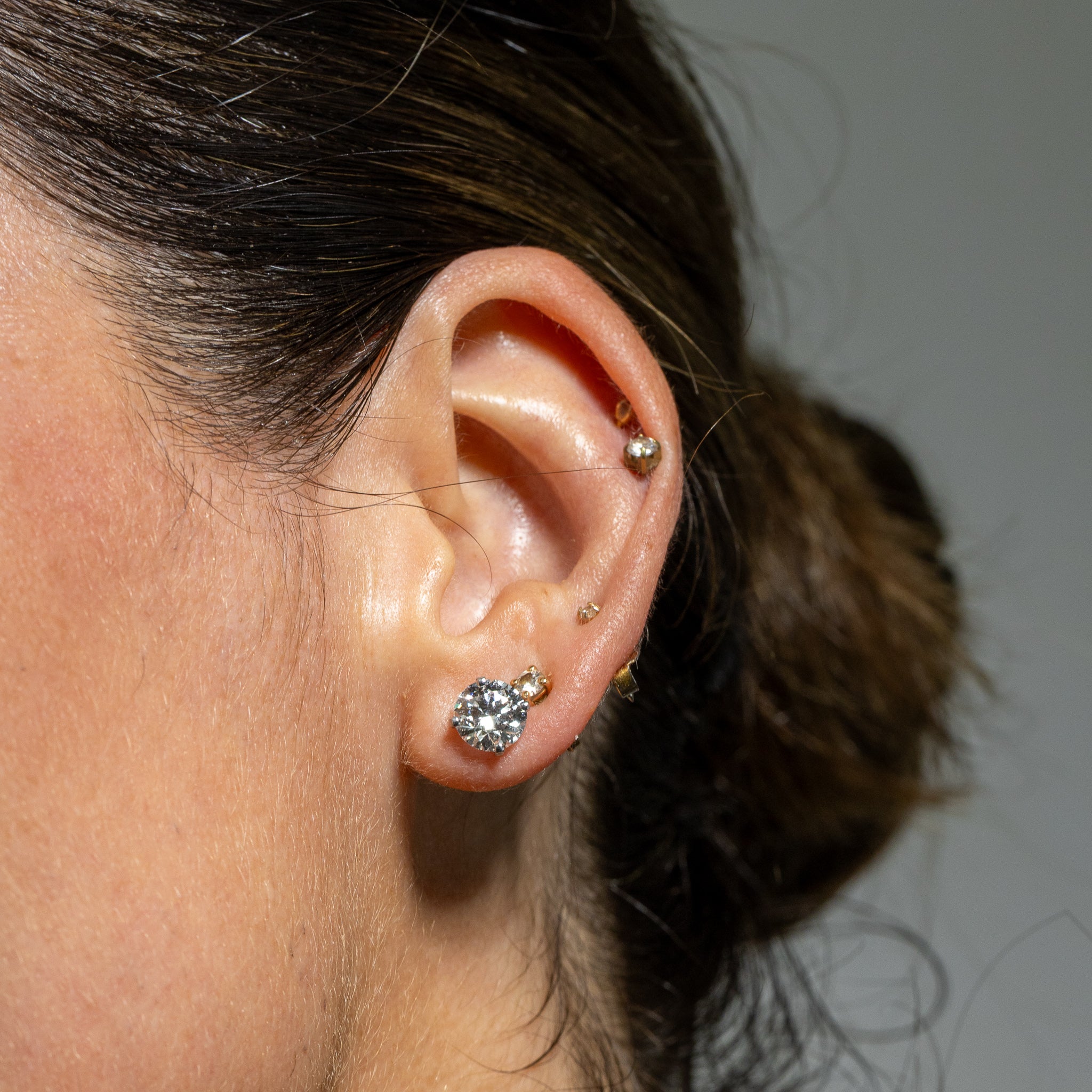 Diamond Stud Earrings 3tcw