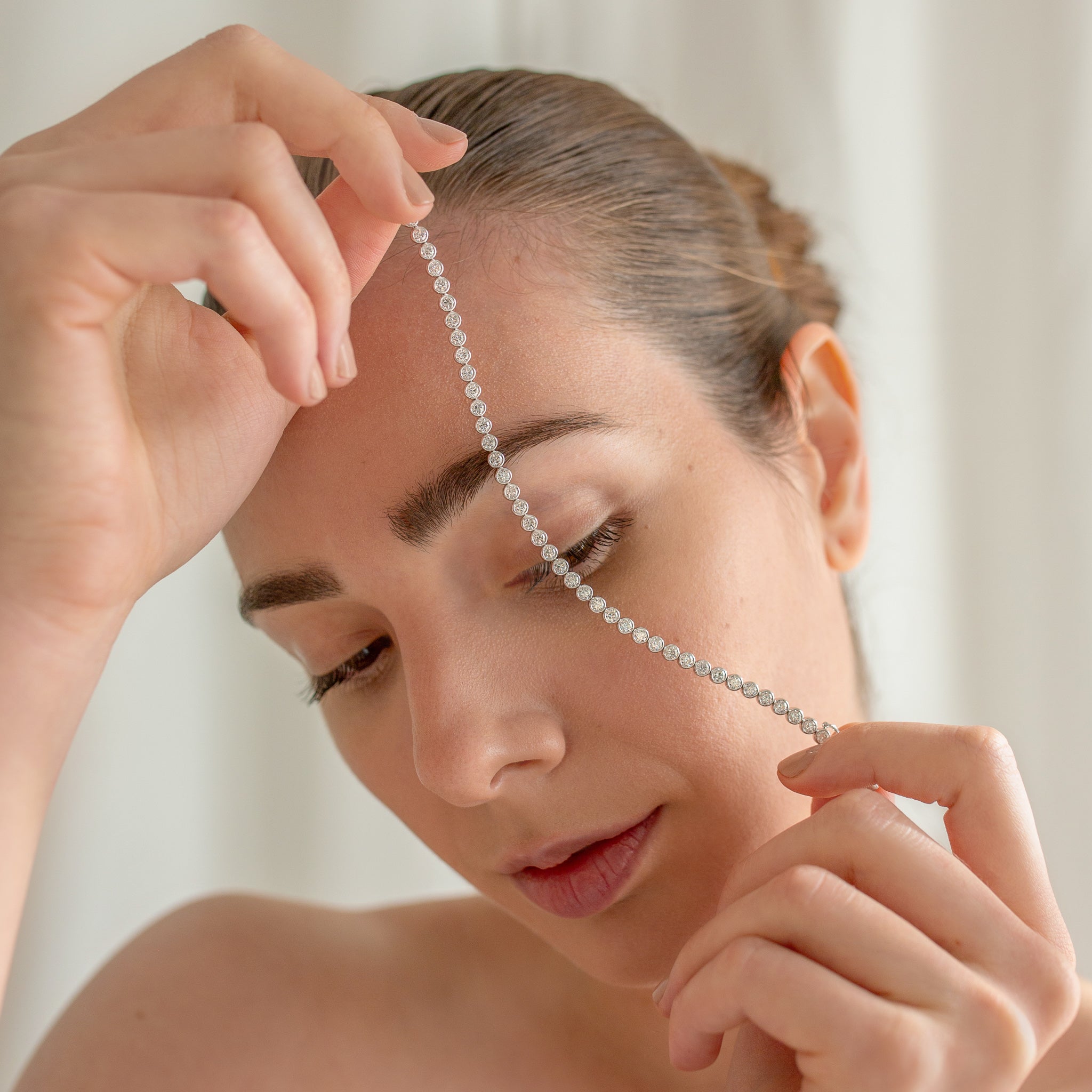 Brilliant Round Bezel Tennis Bracelet