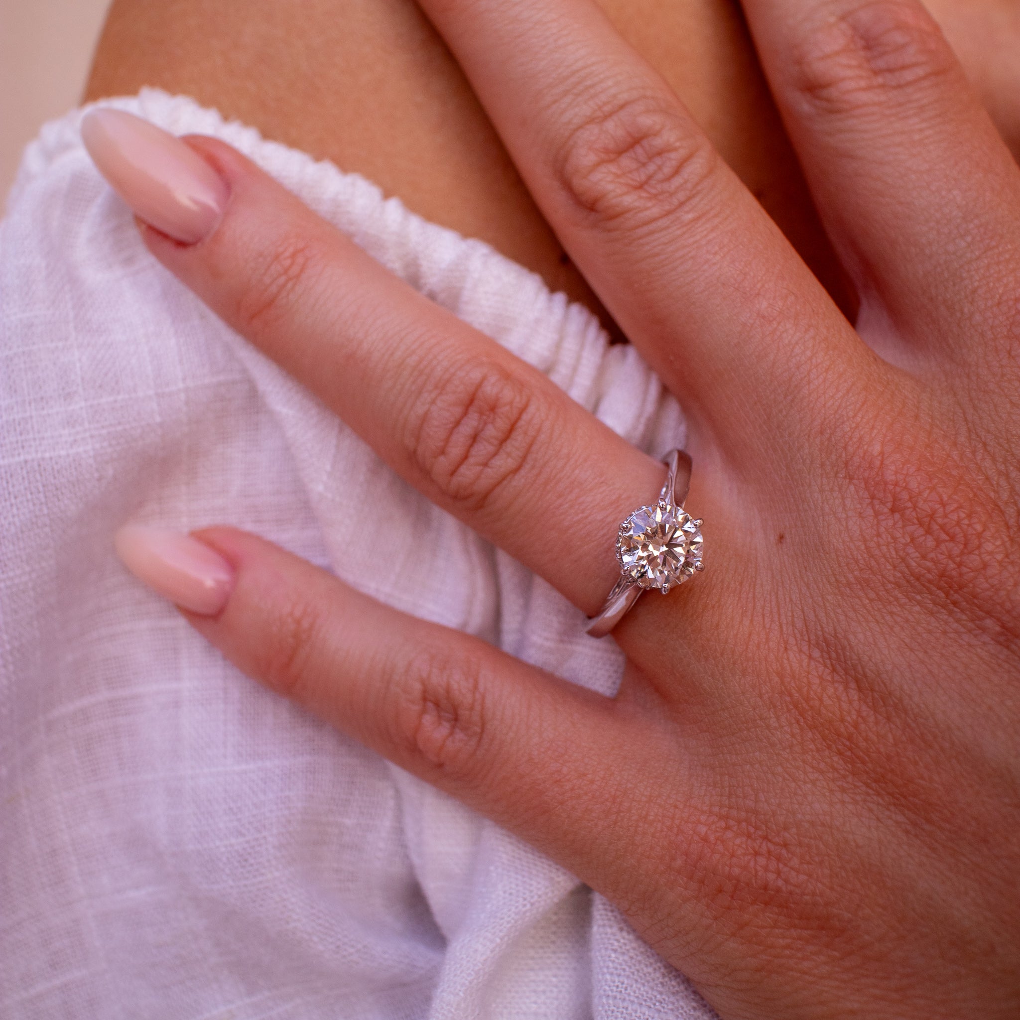 Rebecca Brilliant Cut Engagement Ring